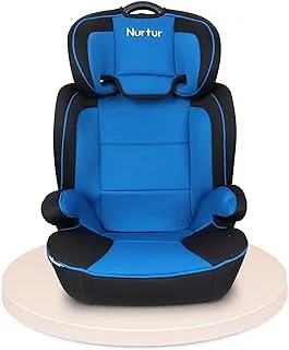 Nurtur Jupiter Baby/Kids 3-in-1 Car Seat + Booster - Adjustable Backrest Extra Protection 5-Point Safety Harness 9 months to 12 years (Group 1/2/3), Upto 36kg (Official Product)