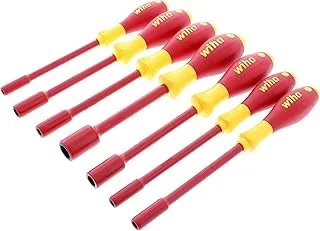 Wiha 32293 7-Piece 1000-Volt Metric Insulated Nut Driver Set