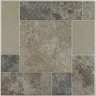 Achim Home Furnishings Ftvgm32720 Nexus 12-Inch Vinyl Tile, Marble Blocks, 20-Pack