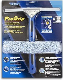 مجموعة تنظيف النوافذ الاحترافية من Ettore 65000 ، 12 ممسحة وغسالة ProGrip Microfiber مقاس 10 بوصات ، عدد 1 (عبوة من 1)