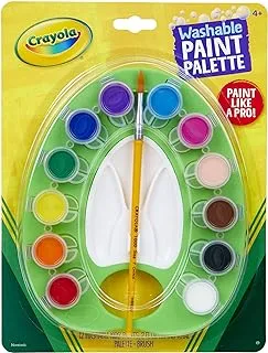 Crayola Washable Kids' Paint Palette, Multi-Colour, Cy54-1062