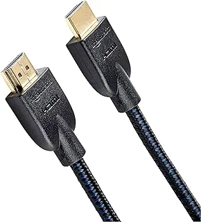 Amazon Basics High-Speed HDMI Cable (18Gbps, 4K/60Hz) - 3 Foot (1M),Nylon-Braided