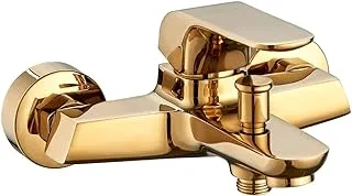 HESANIT Elite Single Lever Bath Mixer with Hand Shower Set - Gold