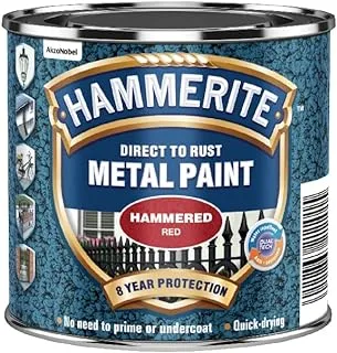 Hammerite Metal Paint Hammered Red 250Ml