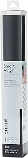 Cricut Smart Vinyl Permanent, Black 1 Sheet 33cm x 0.9m , (3ft) Black 2008621