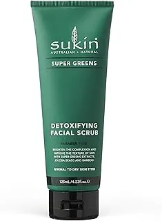 SUKIN Super Greens Detoxifying Facial Scrub, 125 ml