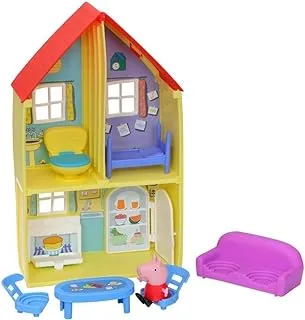 Peppa Pig Peppa’s Adventures Peppa’s Family House Playset, Includes Peppa Pig figure and 6 Fun Accessories, Preschool Toy for Ages 3 and Up