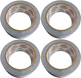 ECVV Duct Tape Hi Stick Silver Matt 2 Inch X 15 Yards (Pack Of 4)