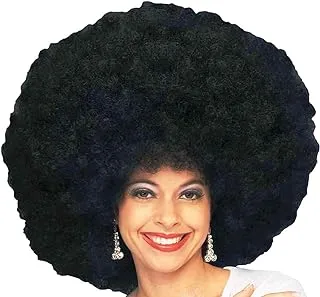 Forum Novelties Unisex Deluxe Mega Afro Costume Wig, Black, One Size