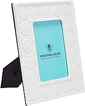 Jonathan Adler Charade Moulding Picture Frame, White, one size