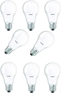 Osram Led Value Classic A60 Bulb E27 8.5W Daylight, Uv And Flicker Free, No Blue Light Hazard, 806Lm 6500K Frosted With Esma Approval Pack Of 10, White