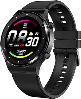 Fire-Boltt 360 Pro Bluetooth Calling 360 * 360 Pro Display Smart Watch مع Rolling Ui وتقنية الزر المزدوج ، Spo2 ، معدل ضربات القلب ومراقبة درجة الحرارة مع الموسيقى المحلية وإقران Tws - أسود