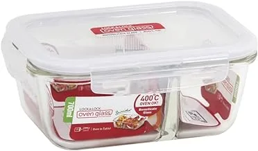 LocknLock Boroseal Rectangular Oven Glass Food Container, Clear, 70302