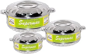 Supermax Hotpot 3Pc Set (3 Pcs - 2500 Ml / 3500 5000 Ml)