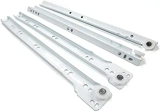 Royal Apex Cabinet Rails Drawer Track Slides For Computer Table Clothing Cabinets With Wheels White Color (16 inch)