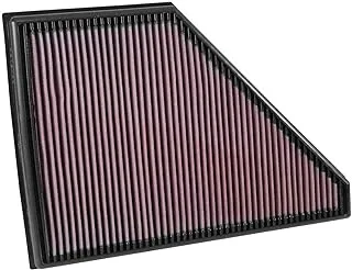 K&N Engine Air Filter: Reusable, Clean Every 75,000 Miles, Washable, Replacement Car Air Filter: Compatible with 2017-2019 Chevy/GMC/Cadillac/Buick (Blazer, Traverse, Acadia, XT5, Enclave), 33-5056