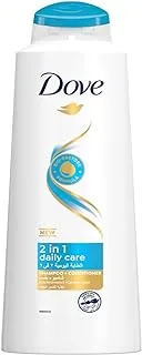 Dove 2 in 1 Shampoo and Conditioner for Dry Hair, Daily Care, Nourishing Care for up to 100 percent Softer Hair, 600ml