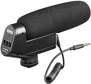 Boya by-vm600 condenser microphone for digital slr camera black