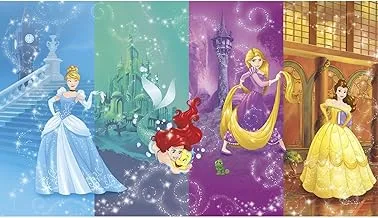 لوحة جدارية قابلة للإزالة من RoomMates JL1391M Disney Princess Scenes Spray and Stick - 10.5 قدم × 6 قدم