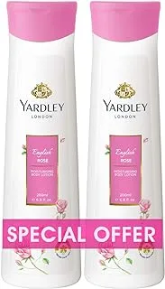 Yardley London Body Lotion - 200 ml Twin Pack, 2 English Rose