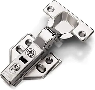 Royal Apex Frameless Cabinet Door Concealed Hinges,Soft-Close,European Inset,Full Overlay,Half Overlay, Nickel Plated For Kitchens, Bathrooms (3 PAIR, Half Overlay)