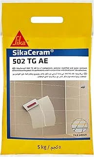 SIKA - Cementitious Tile Grout For Joints Up To 4mm SikaCeram-502 TG AE Indoor And Outdoor Applications White 5kg 674577