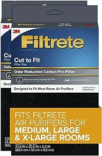 Filtrete Odor Defense Carbon Prefilter Room Air Purifier Filter 2-Pack