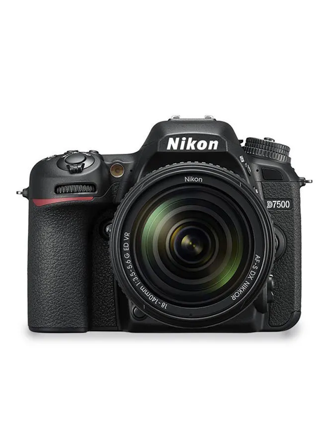 نيكون D7500 DSLR مع عدسة AF-S DX NIKKOR مقاس 18-140 مم f / 3.5-5.6 G ED VR