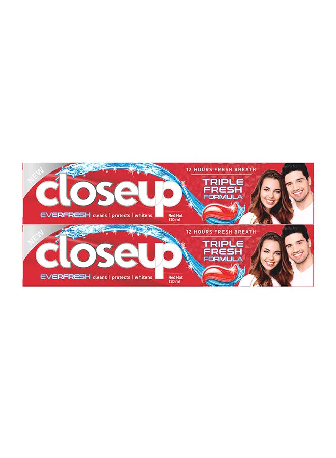 Closeup Red Hot Gel Toothpaste Pack of 2 120ml