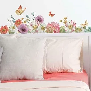 Roommates Rmk3262Scs Lisa Audit Garden Bouquet Peel And Stick Wall Decals ,Multi Color