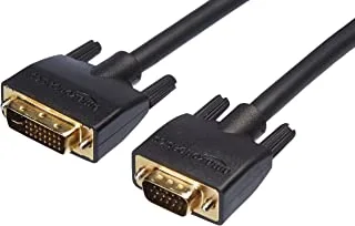 Amazon Basics DVI-I (24+5 Pin) To VGA Cable - 3-Foot (1M)