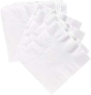 Party Time - Napkins Set of 12 Pieces Table Paper Napkins - Soft Dinner Napkin for Weddings, Parties, Restaurant, Events etc. (White)