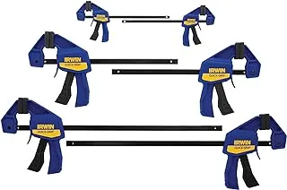 Irwin Quick-Grip Bar Clamp, One-Handed, Mini, 6-Pack (1964749)