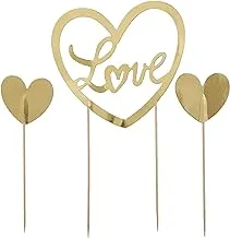 Hema Cake Topper Decoration 3-Pack, 20 cm Size, Gold