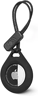 Case-Mate Airtag With Strap, Tough Sport Keychain, Rugged Strap Case Holder For Airtags, Protective Air Tag Case For Backpack, Luggage, Cat And Dog Collar (Black)