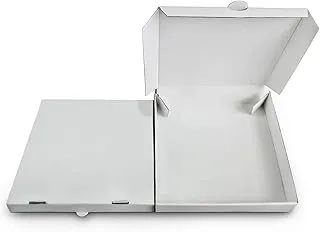 Pizza Box White – 28x28cm White Pizza Boxes Square Flat Cardboard Boxes, Disposable Pizza Box, Restaurantware - 10 Pieces.