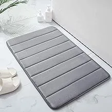 SKY-TOUCH 2 Pack Non-Slip Bath Mat Memory Foam, 40x60cm Bathroom Mat Soft & Comfortable Bath Mat With Highly Absorbent Bathroom Mat Non Slip for Shower, Tub and Floor