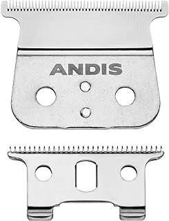 Andis 04850 GTX T-Outliner Stainless Steel Deep Tooth Replacement Blade for Trimmer, Carbon Steel Comfort Edge Blade - Zero Gapped - Polished (Pack of 1)