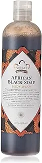 Nubian Heritage African Black Soap Body Wash For Unisex, 13 Oz