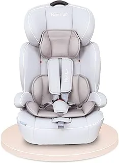 Nurtur Ragnar Baby/Kids 3 in 1 Car Seat + Booster Seat Adjustable Headrest Extra Protection 5 Point Safety Harness 9 months to 12 years Group 1/2/3, Upto 36kg Official Nurtur Product, Multicolor