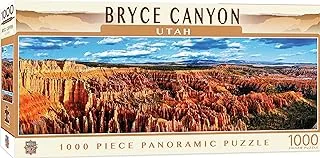 Masterpieces National Parks Panoramic Bryce Canyon Jigsaw Puzzle Games, 1000 Pieces