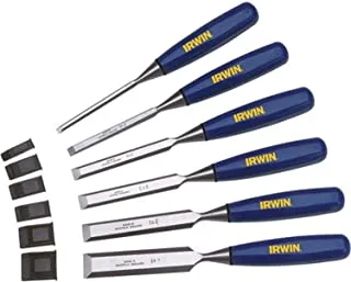 Irwin Tools Marples Woodworking Chisel Set, 6 Piece, M444Sb6N, Blue