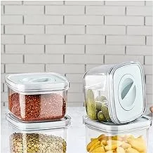 Organizers Leakproof Storage Container 500 ml For Kitchen Organization, Airtight Liquid Sealed Always Fresh Plastic With Vacuum Lid Bpa Free