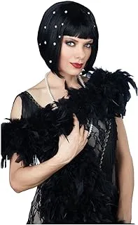 California Costumes Women Pearlescent Wig, Black One Size