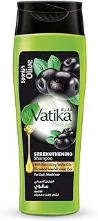 Vatika Naturals Spanish Olive Strengthening Shampoo 200ml | Moisture Soft Hair | For Dull and Weak Hair