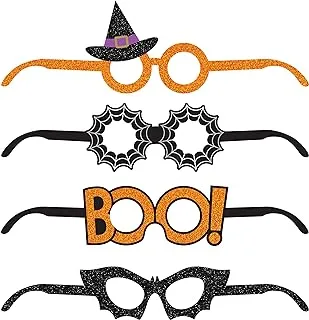 Halloween Deluxe Paper Glasses 4Ct