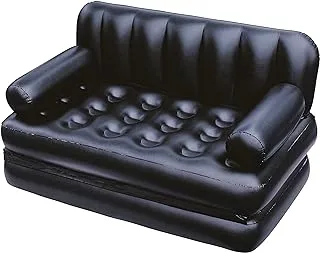 Bestway 74 × 60 × 25 بوصة / 1.88 م × 1.52 م × 64 سم Multi-Max 5-in-1 Air Couch with Sidewinder AC Air Couch