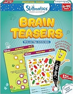 Skillmatics Educational Game: Brain Teasers (6-99 Years) Multicolor, Skill45Bts