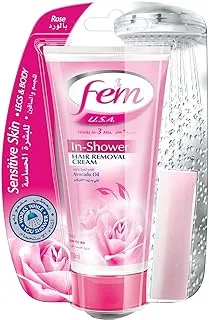 Fem Usa In-Shower Hair Removal Cream With Shea Butter And Rose - 150 ml