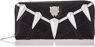 Loungefly Marvel Panther Zip Around Wallet, Black, Mvwa0048